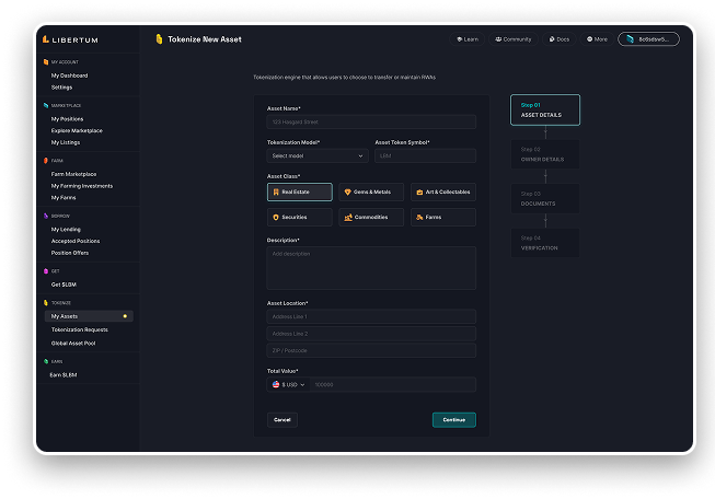 Suite de Tokenización de Libertum