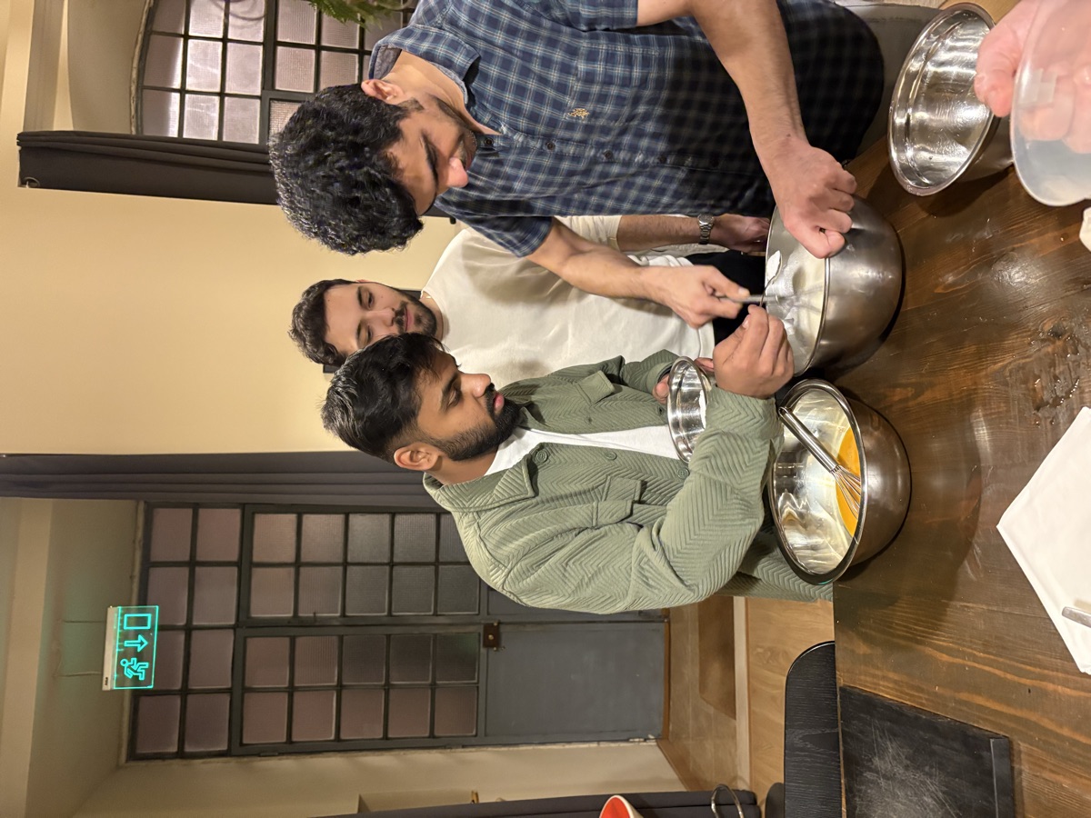 Cohort members cooking together