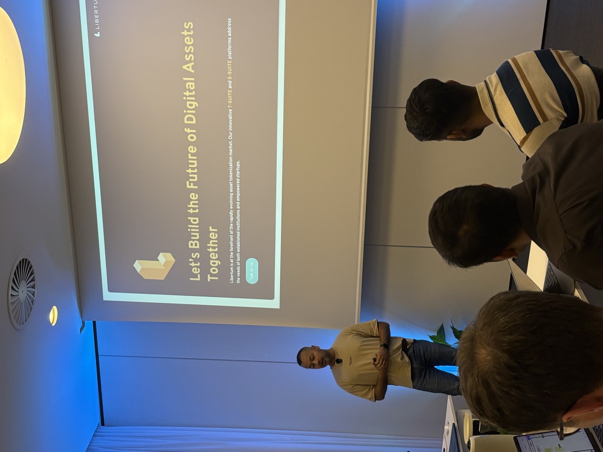 Libertum presenting at Cardano Accelerator