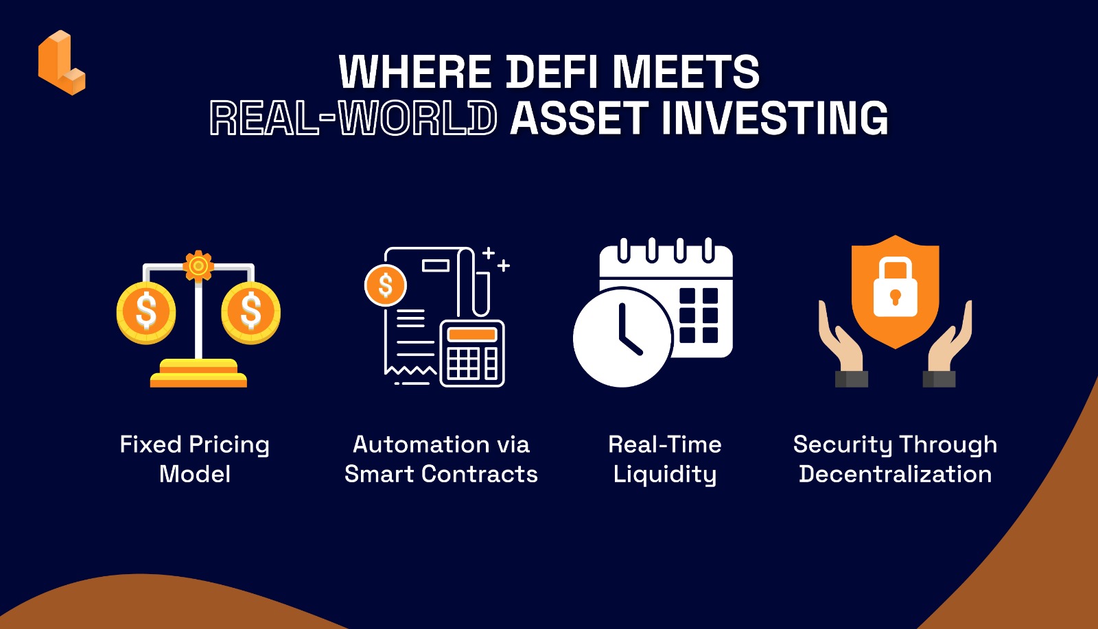 Donde DeFi y los Activos del Mundo Real Se Conectan Infographic Donde DeFi y los Activos del Mundo Real Se Conectan Infographic