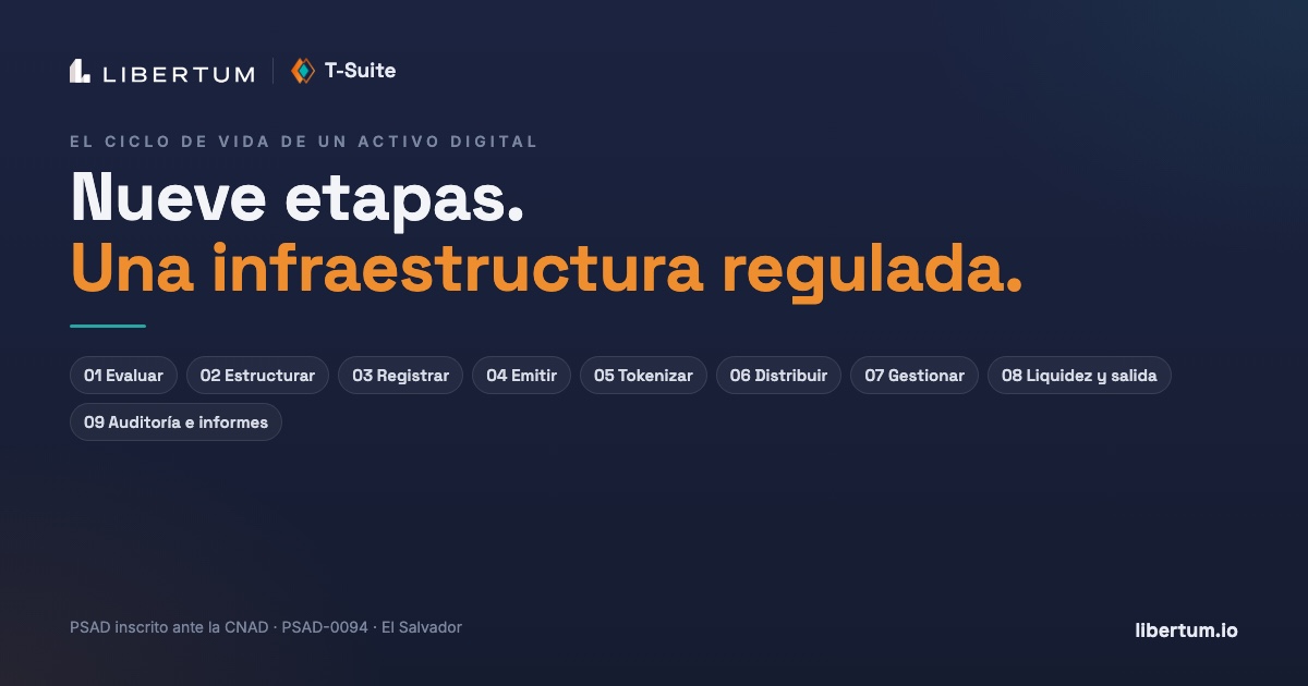 El ciclo de vida de un activo digital: nueve etapas, una infraestructura regulada